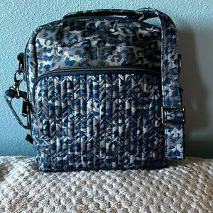 Lug Ranger Crossbody Bag Leopard Navy Excellent Condition